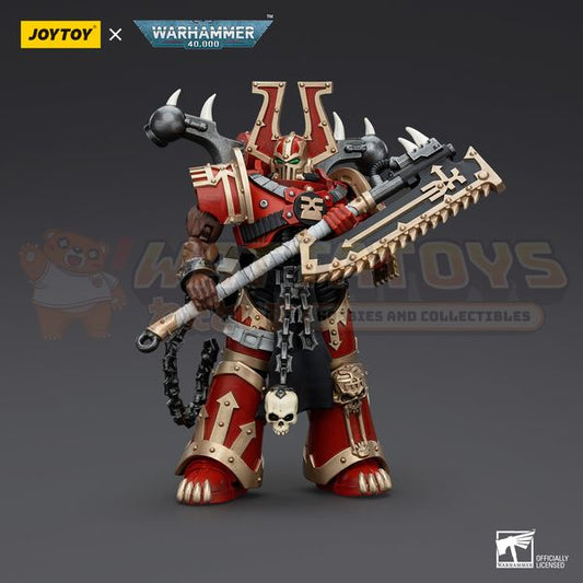 PREORDER - JoyToy - Warhammer 40k - World Eaters Khorne Berzerker with Eviscerator Chainaxe