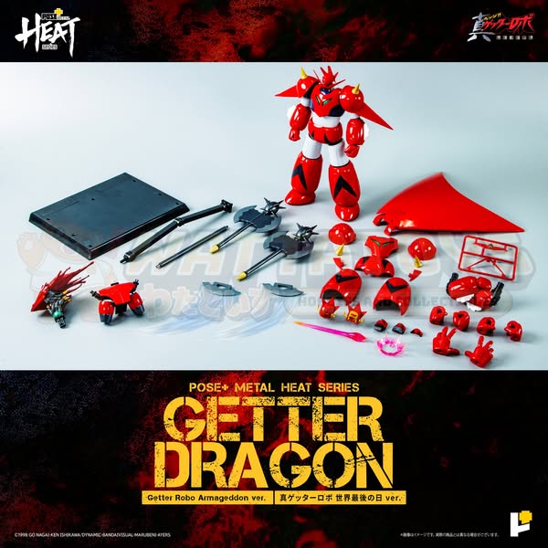 PRE-ORDER - AWAKEN STUDIO - GETTER ROBO ARMAGEDDON - POSE+ METAL HEAT Series GETTER DRAGON GETTER ROBO ARMAGEDDON ver.