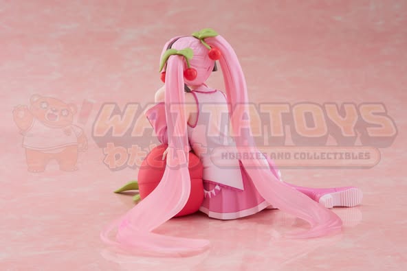 PRE-ORDER - TAITO - Character Vocal Series 01: Hatsune Miku - Sakura Miku Desktop Cute Figure (Cherry Cushion Ver.)