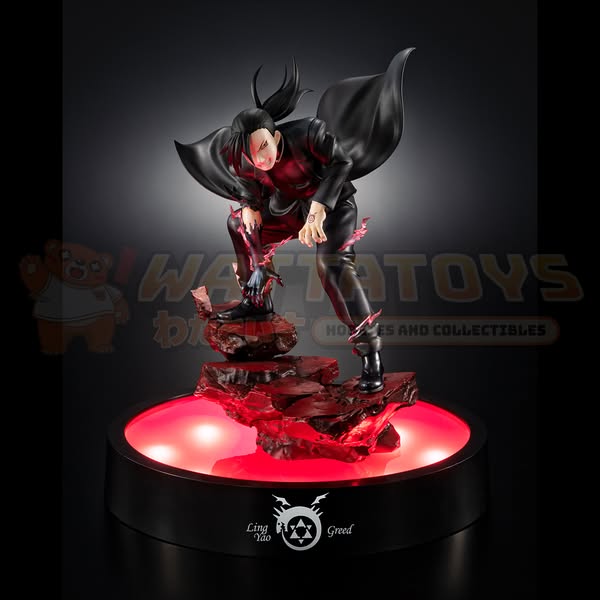 PRE-ORDER - Megahouse - FULLMETAL ALCHEMIST - Precious G.E.M. GREED Ling・Yao With LED Base Stand (Repeat)