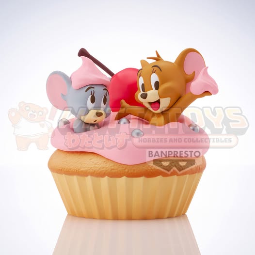 PRE-ORDER - BANPRESTO - TOM AND JERRY - TOM AND JERRY SOFT VINYL FIGURE SWEET CUPCAKE