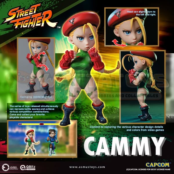 PRE-ORDER - ASMUS TOYS - Street Fighter - QBITZ XL Cammy