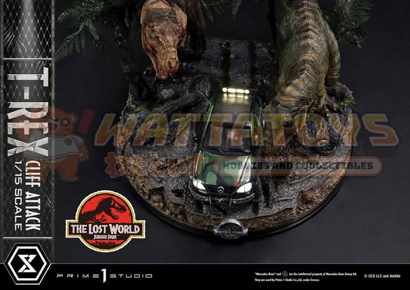 PRE-ORDER - PRIME1 STUDIOS - Legacy Museum Collection The Lost World: Jurassic Park (Film) T-Rex Cliff Attack 1/15 scale Bonus Version