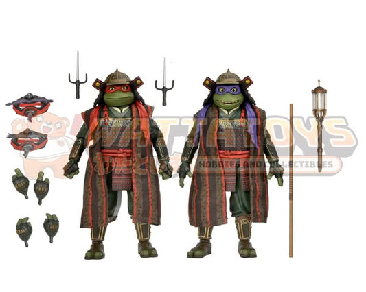 PRE-ORDER - NECA - TMNT 3 (Movie) - Turtles in Time 7in Donatello & Raphael 2 Pack