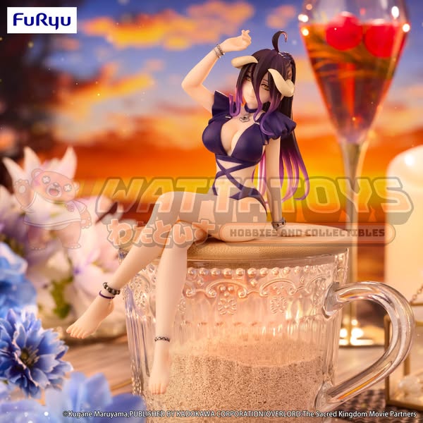 FURYU - OVERLORD - Noodle Stopper Figure -Albedo Swimsuit Dark Purple Color ver.-
