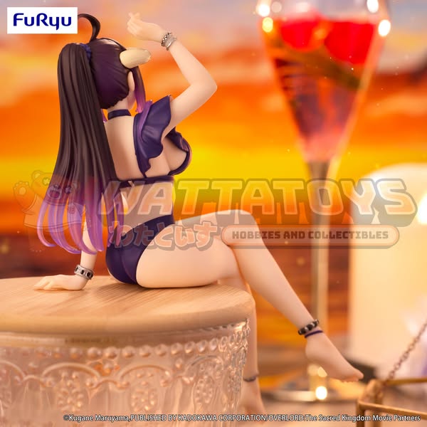 FURYU - OVERLORD - Noodle Stopper Figure -Albedo Swimsuit Dark Purple Color ver.-