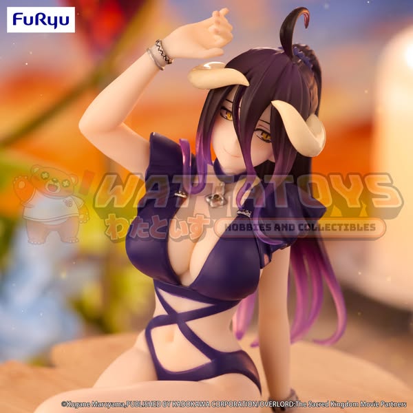 PRE-ORDER - FURYU - OVERLORD - Noodle Stopper Figure -Albedo Swimsuit Dark Purple Color ver.-