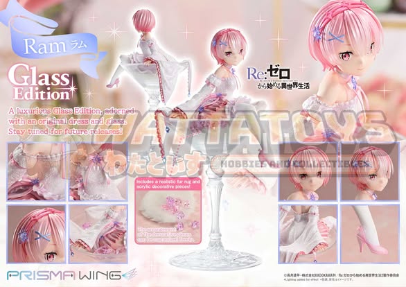 PRE-ORDER - Prime1Studios - Re:ZERO -Starting Life in Another World- - PRISMA WING - Ram Glass Edition 1/7 Scale Figure