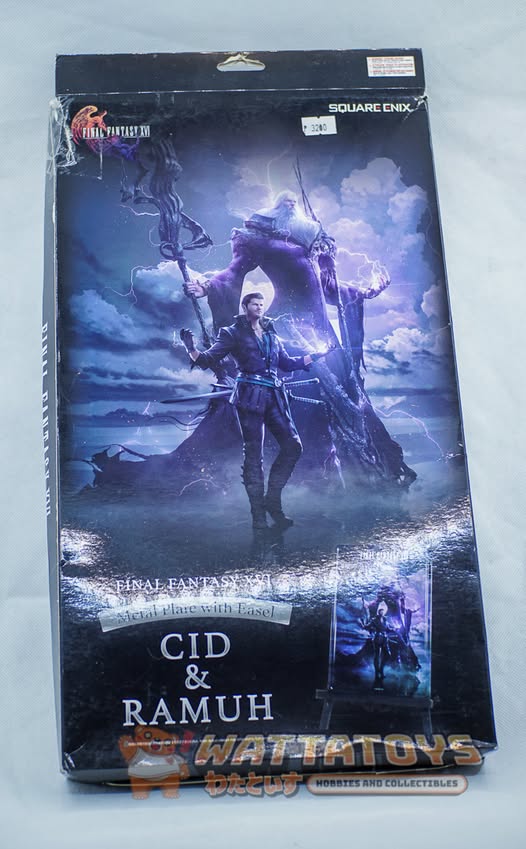 Square Enix - Metal Plate with Easel - Final Fantasy - CID & Ramuh