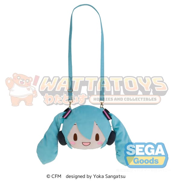 PRE-ORDER - SEGA - fuwa petit "Hatsune Miku" Face Shoulder Bag (M)