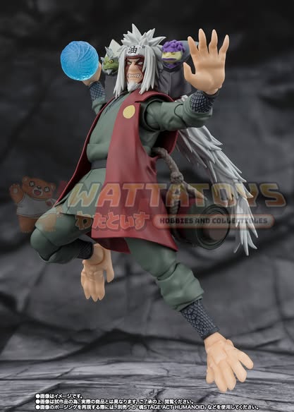 Premium Bandai - Naruto Shippuuden - S.H.Figuarts JIRAIYA -Hidden Leaf Heroic Master Sage- (Sage Mode Set)