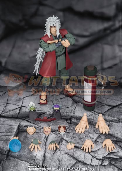 Premium Bandai - Naruto Shippuuden - S.H.Figuarts JIRAIYA -Hidden Leaf Heroic Master Sage- (Sage Mode Set)