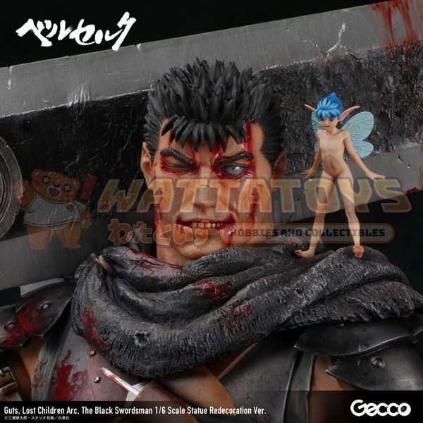 [PRE-ORDER] Gecco - Berserk - Guts (Lost Children Arc) The Black Swordsman 1/6 Scale Statue Redecoration Ver.