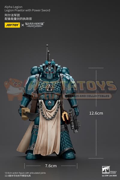 [PRE-ORDER] Joytoy - Warhammer 40000 - Alpha Legion Legion Praetor with Power Sword