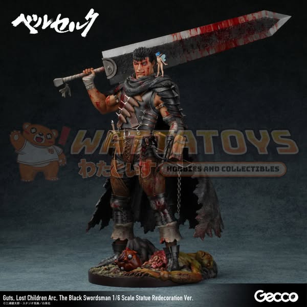 [PRE-ORDER] Gecco - Berserk - Guts (Lost Children Arc) The Black Swordsman 1/6 Scale Statue Redecoration Ver.