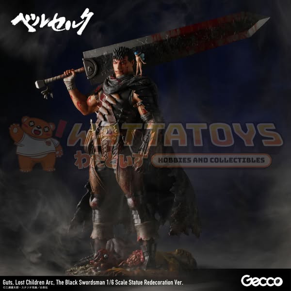 [PRE-ORDER] Gecco - Berserk - Guts (Lost Children Arc) The Black Swordsman 1/6 Scale Statue Redecoration Ver.