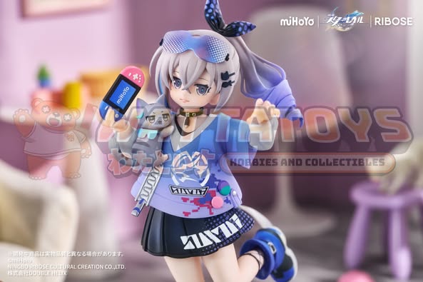 [PRE-ORDER] RIBOSE - Honkai: Star Rail - RISE UP+ Chibi Cat Series Figure Silver Wolf Ver.