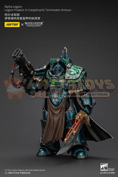 [PRE-ORDER] Joytoy - Warhammer 40000 - Alpha Legion Legion Praetor in Cataphractii Terminator Armour