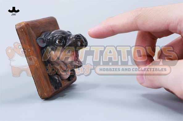 [PRE-ORDER] JXK - Baby Hippo Fridge Magnet Animal Model