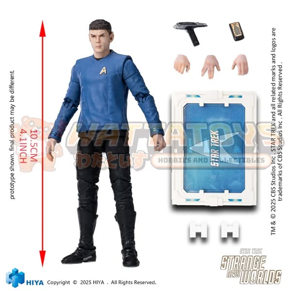 [PRE-ORDER] HIYA Toys - Star Trek Strange New Worlds - 1/18 scale Spock Action Figure