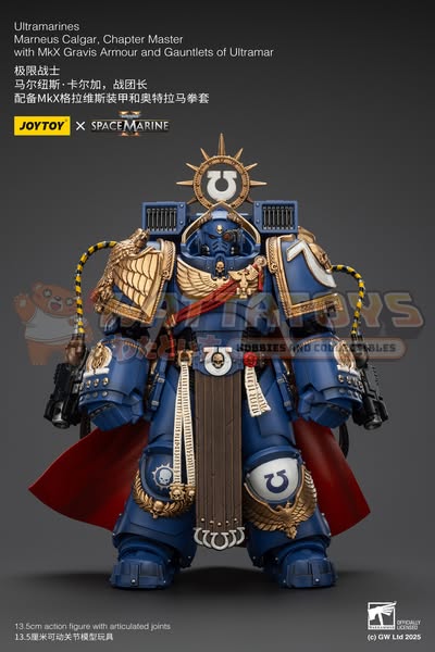[PRE-ORDER] Joytoy - Warhammer 40000 Space Marine - Ultramarines Marneus Calgar, Chapter Master with MKX Gravis Armour and Gauntlets of Ultramar