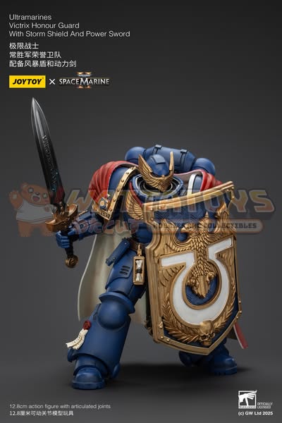 [PRE-ORDER] Joytoy - Warhammer 40000 Space Marine - Ultramarines Victrix Honour Guard with Storm Shield And Power Sword