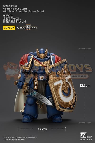 [PRE-ORDER] Joytoy - Warhammer 40000 Space Marine - Ultramarines Victrix Honour Guard with Storm Shield And Power Sword