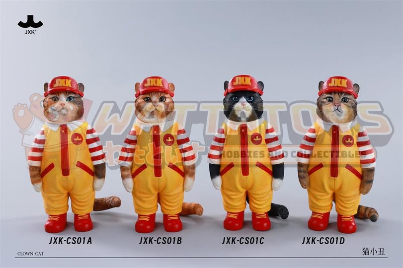 [PRE-ORDER] JXK - Clown Cat Static Animal CS01A / CS01B / CS01C / CS01D