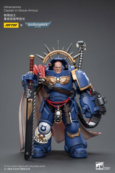 [PRE-ORDER] JoyToy - Warhammer 40,000 - Ultramarines Captain in Gravis Armour
