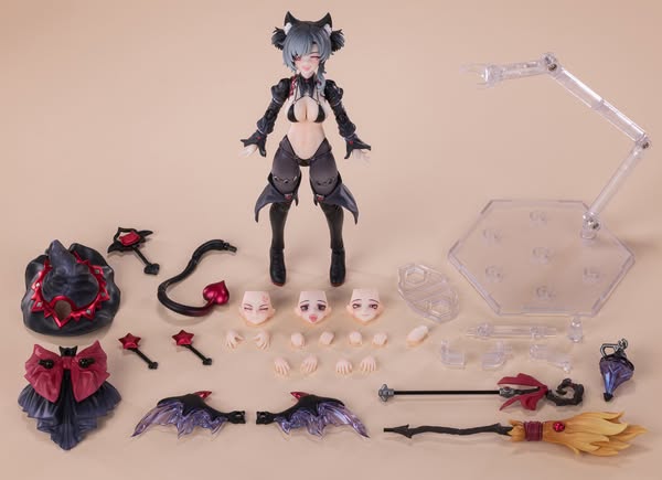 [PRE-ORDER] CI YUAN JU XIANG - 1/12 scale Apprentice Witch Hoshikawa Neko - black Hair Ver. with Accessories
