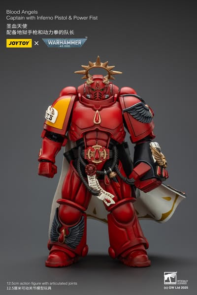 [PRE-ORDER] JoyToy Blood Angels Captain with Inferno Pistol & Power Fist