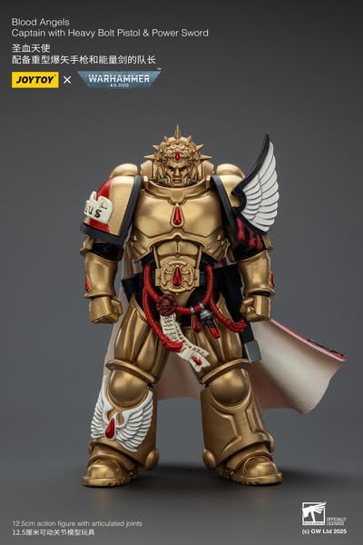 [PRE-ORDER] JoyToy Blood Angels Captain with Heavy Bolt Pistol & Power Sword