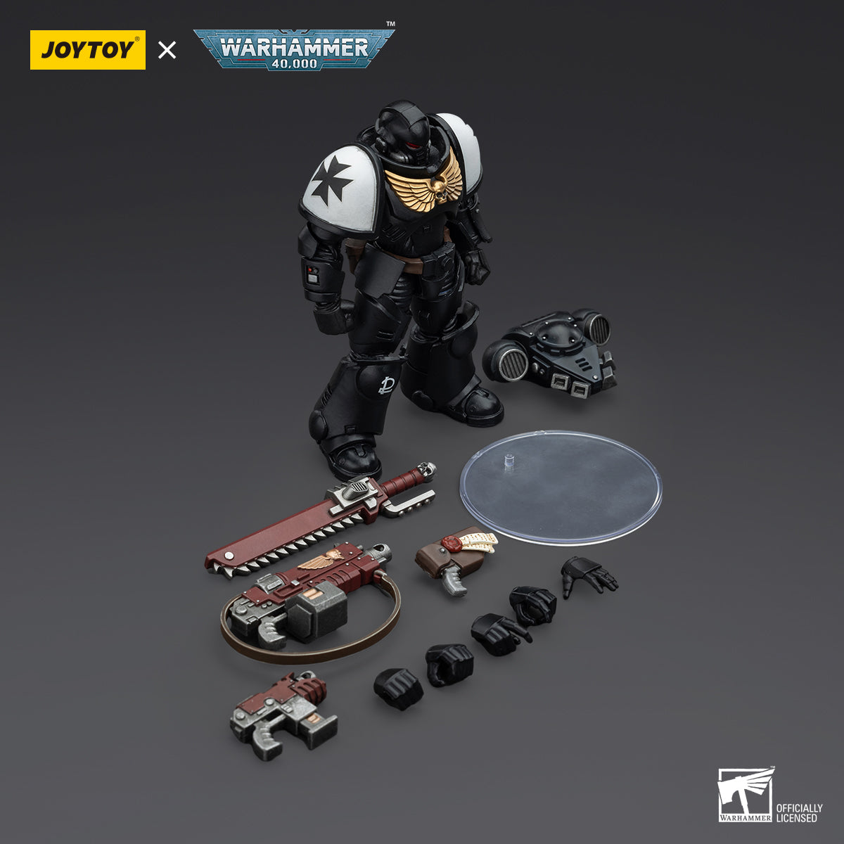 [PRE-ORDER] JoyToy Space Marines Black Templars Outriders Brother Valtus (2025)