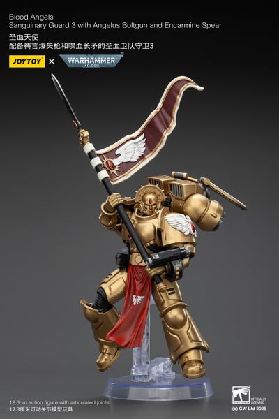[PRE-ORDER] JoyToy Blood Angels Sanguinary Guard 3 with Angelus Boltgun and Encarmine Spear