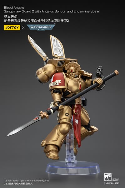 [PRE-ORDER] JoyToy Blood Angels Sanguinary Guard 2 with Angelus Boltgun and Encarmine Spear