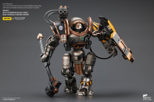 [PRE-ORDER] JoyToy Iron Warriors Iron Circle Domitar-Ferrum Class Battle-automata with Karceri Battle Shield and Graviton Crusher