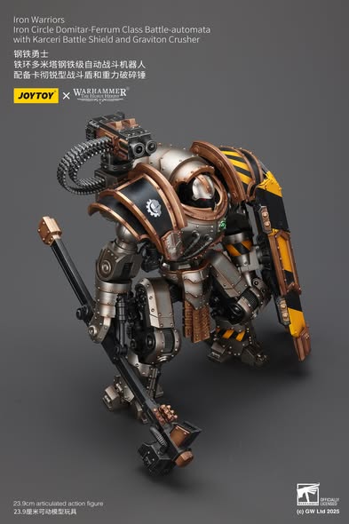 [PRE-ORDER] JoyToy Iron Warriors Iron Circle Domitar-Ferrum Class Battle-automata with Karceri Battle Shield and Graviton Crusher
