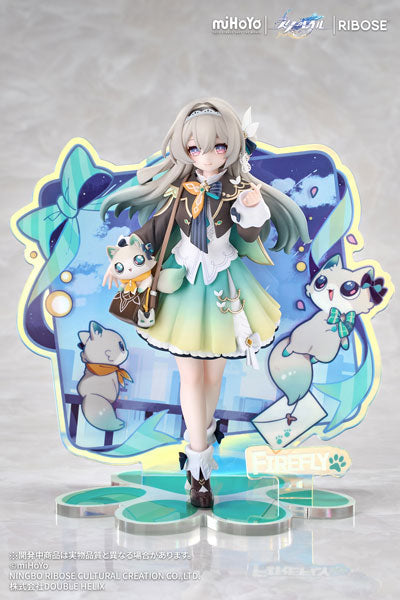 [PRE-ORDER] RIBOSE RISE UP+ Honkai: Star Rail Chibi Cat Series Figure Firefly Ver.