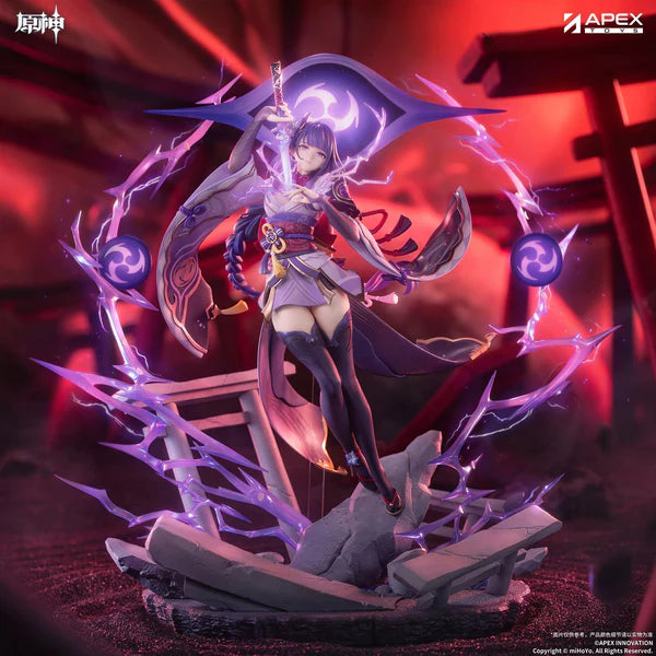 [PRE-ORDER] APEX TOYS 1/7 Scale Genshin Impact Plane of Euthymia  Raiden Shogun Painted Figure w BONUS