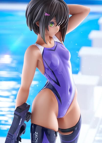 [PRE-ORDER] AMAKUNI ARMS NOTE Buchou-chan of the Swimming Club Purple Swimsuit Ver.