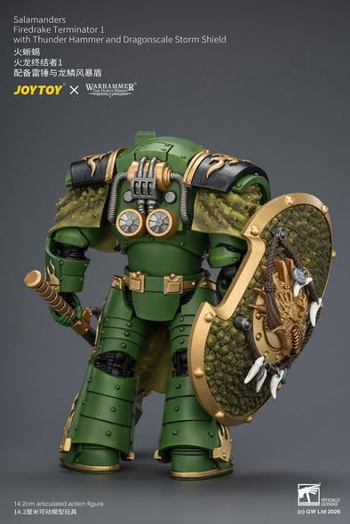 [PRE-ORDER] Joytoy Salamanders Firedrake Terminator 1 with Thunder Hammer and Dragonscale Storm Shield