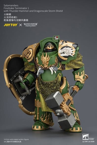 [PRE-ORDER] Joytoy Salamanders Firedrake Terminator 1 with Thunder Hammer and Dragonscale Storm Shield
