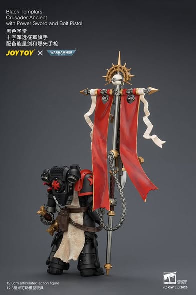 [PRE-ORDER] JoyToy Black Templars Crusader Ancient with Power Sword and Bolt Pistol