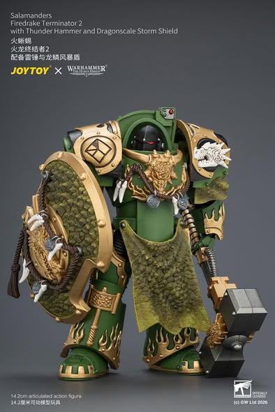 [PRE-ORDER] Joytoy Salamanders Firedrake Terminator 2 with Thunder Hammer and Dragonscale Storm Shield