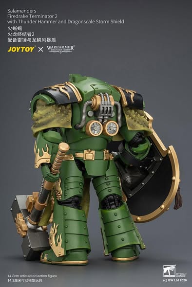 [PRE-ORDER] Joytoy Salamanders Firedrake Terminator 2 with Thunder Hammer and Dragonscale Storm Shield