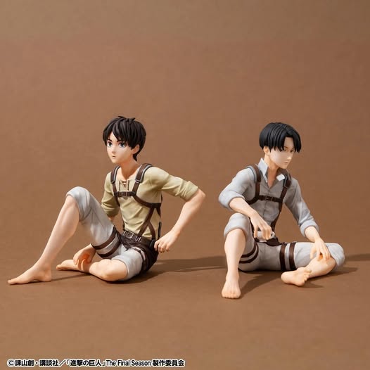 [PRE-ORDER] Megahouse G.E.M. Series Attack on Titan Palm size Eren /Squad Captain Levi set