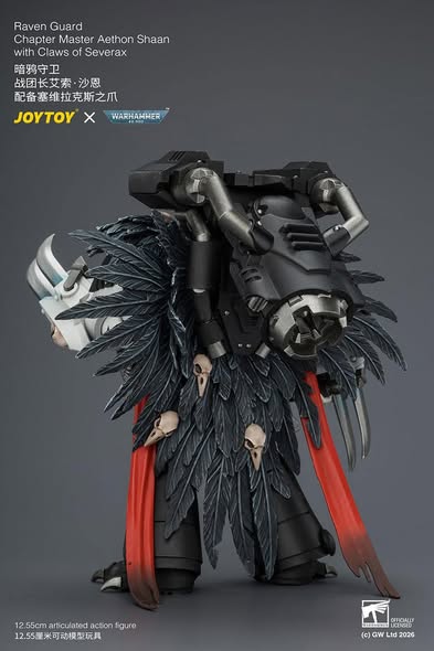[PRE-ORDER] JoyToy Raven Guard Chapter Master Aethon Shaan with Claws of Severax and Heavy Bolt Pistol
