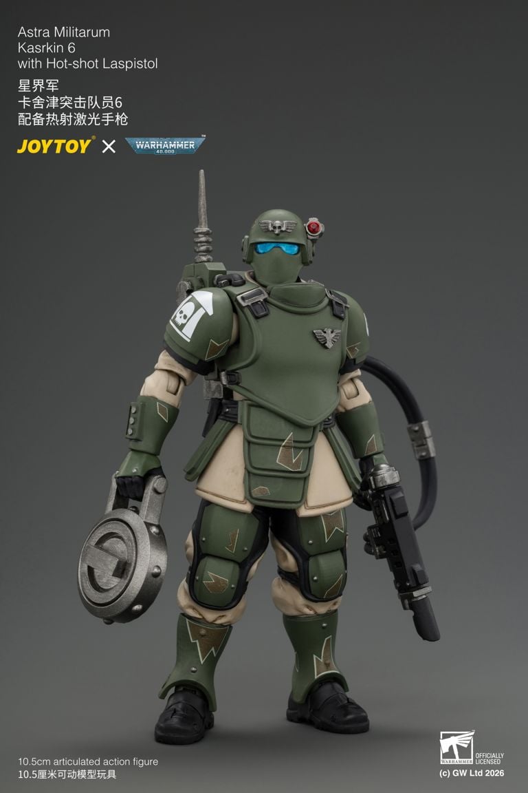 [PRE-ORDER] JoyToy Astra Militarum Kasrkin 6 with Hot-shot Laspistol