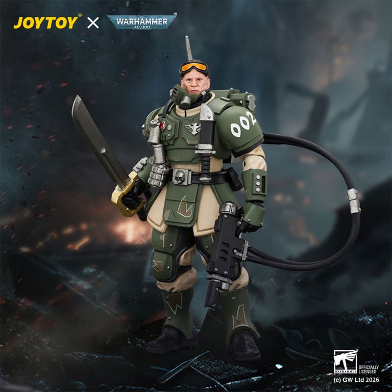 [PRE-ORDER] JoyToy Astra Militarum Kasrkin 7 with Hot-shot Laspistol and Power Sword