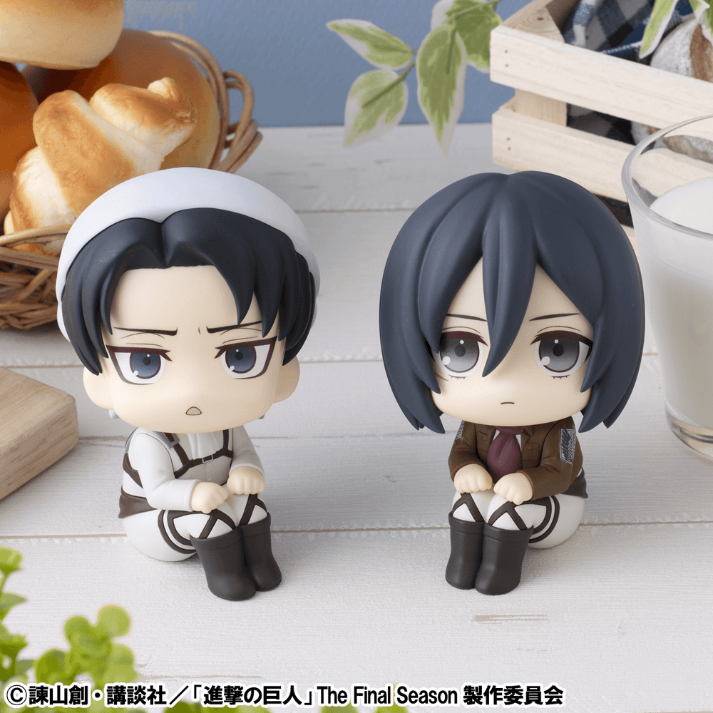 [PRE-ORDER] Megahouse Lookup Attack on Titan Levi Cleaning up Ver. & Mikasa Ackerman set [with gift]